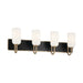 Kichler 55164 Solia 4-lt 32" Vanity Light-Champagne Bronze with Black