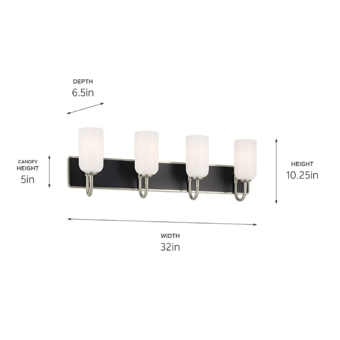 Kichler 55164 Solia 4-lt 32" Vanity Light