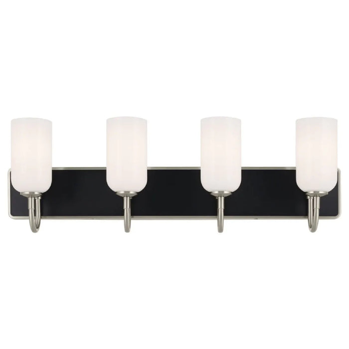 Kichler 55164 Solia 4-lt 32" Vanity Light-Brushed Nickel with Black