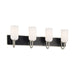 Kichler 55164 Solia 4-lt 32" Vanity Light-Brushed Nickel with Black