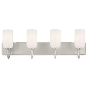 Kichler 55164 Solia 4-lt 32" Vanity Light-Polished Nickel with Satin Nickel