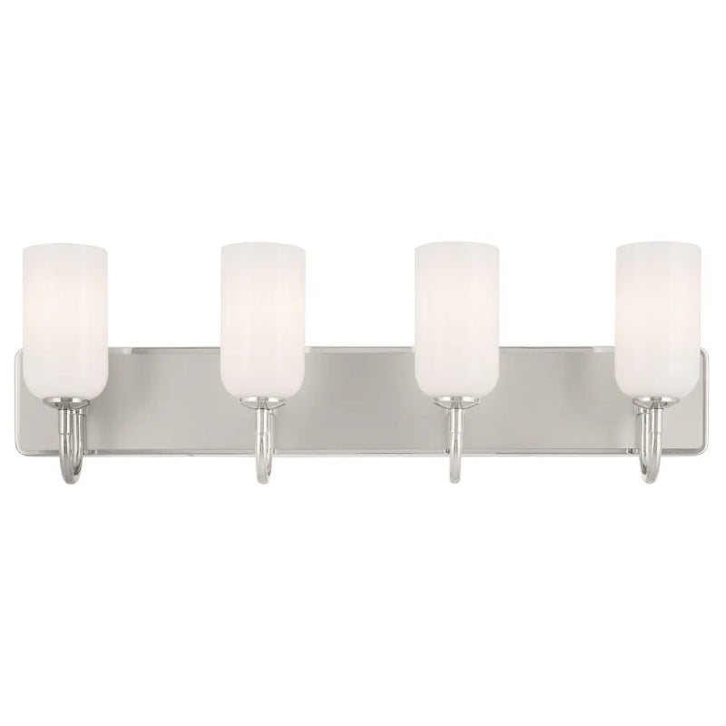 Kichler 55164 Solia 4-lt 32" Vanity Light-Polished Nickel with Satin Nickel
