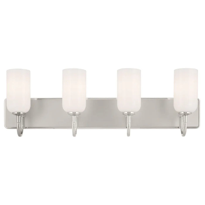 Kichler 55164 Solia 4-lt 32" Vanity Light-Polished Nickel with Satin Nickel