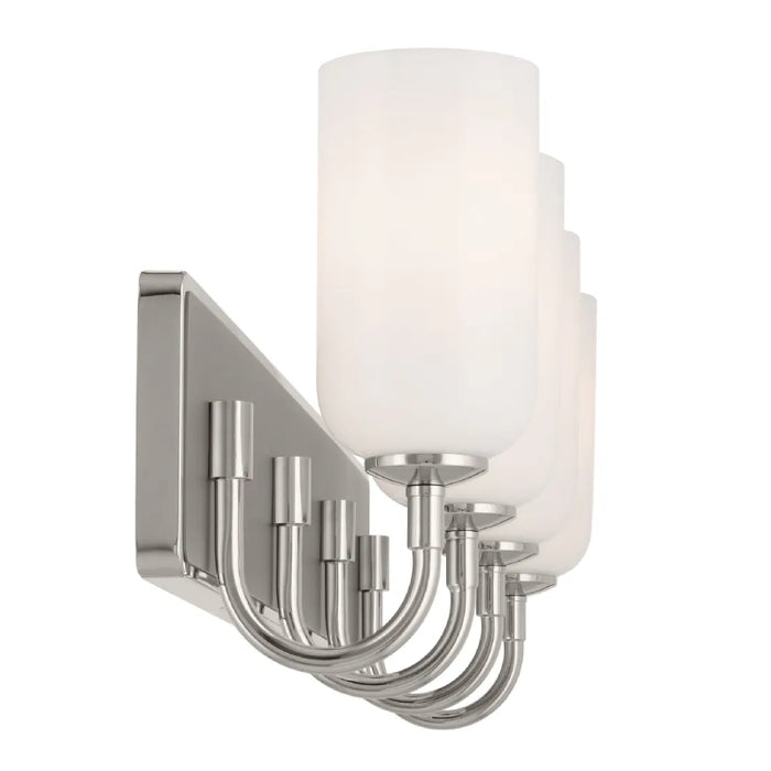 Kichler 55164 Solia 4-lt 32" Vanity Light-Polished Nickel with Satin Nickel