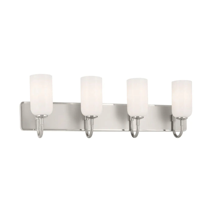 Kichler 55164 Solia 4-lt 32" Vanity Light-Polished Nickel with Satin Nickel