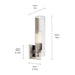 Kichler 55165 Jemsa 1-lt 14" Tall Wall Sconce
