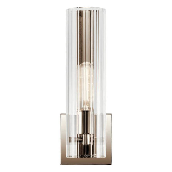 Kichler 55165 Jemsa 1-lt 14" Tall Wall Sconce-Polished Nickel