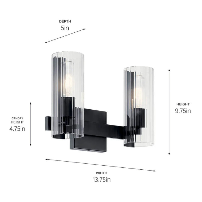 Kichler 55167 Jemsa 2-lt 14" Vanity Light