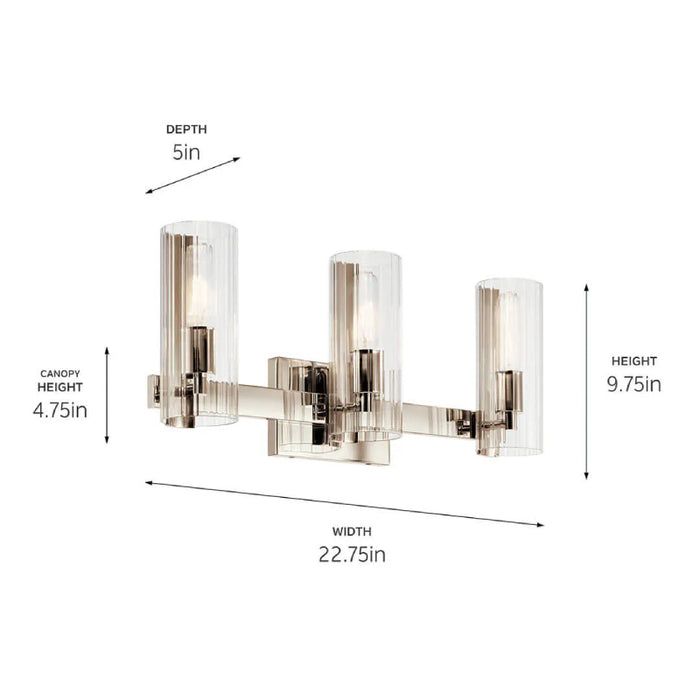 Kichler 55168 Jemsa 3-lt 23" Vanity Light