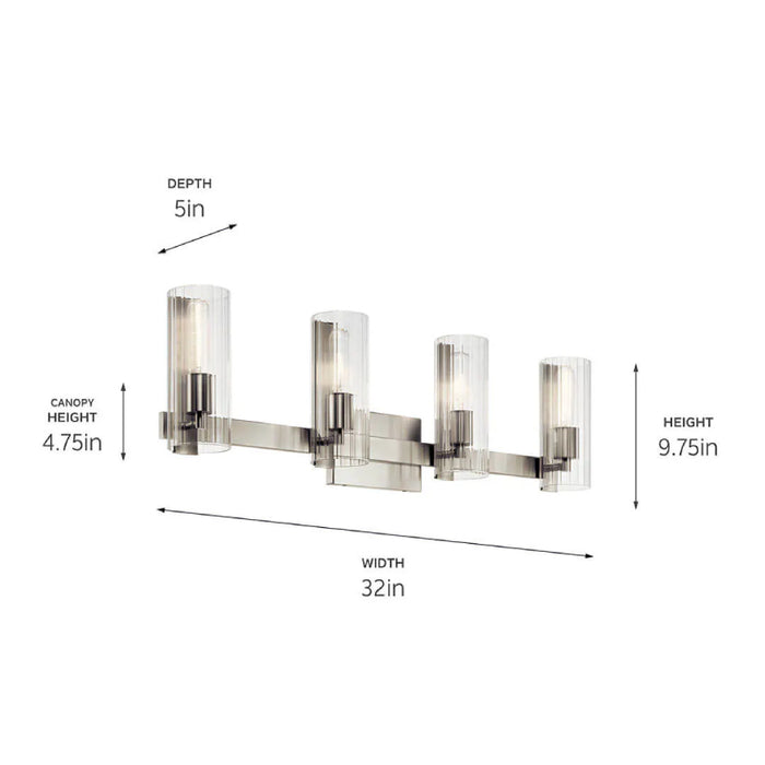 Kichler 55169 Jemsa 4-lt 32" Vanity Light