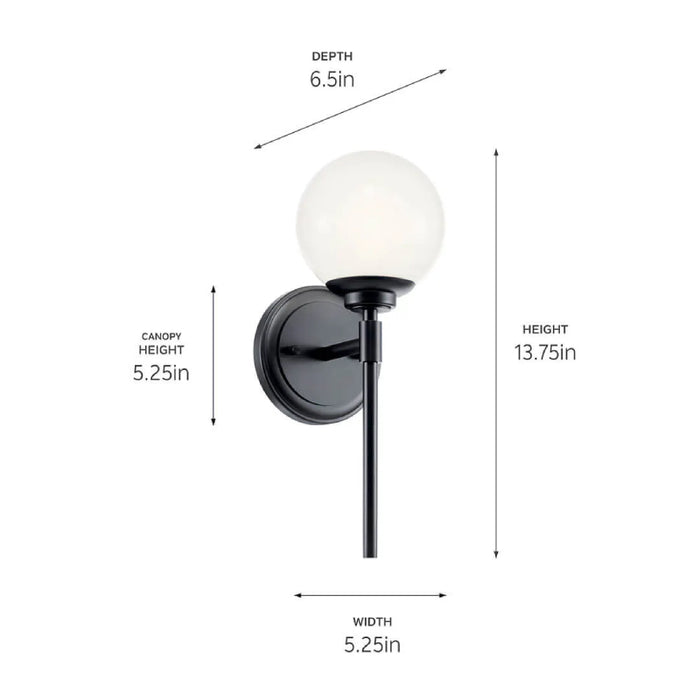 Kichler 55170 Benno 1-lt 14" Tall Wall Sconce