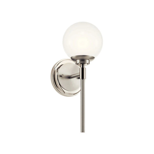 Kichler 55170 Benno 1-lt 14" Tall Wall Sconce-Polished Nickel