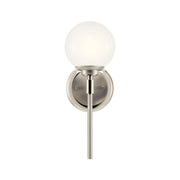 Kichler 55170 Benno 1-lt 14" Tall Wall Sconce-Polished Nickel