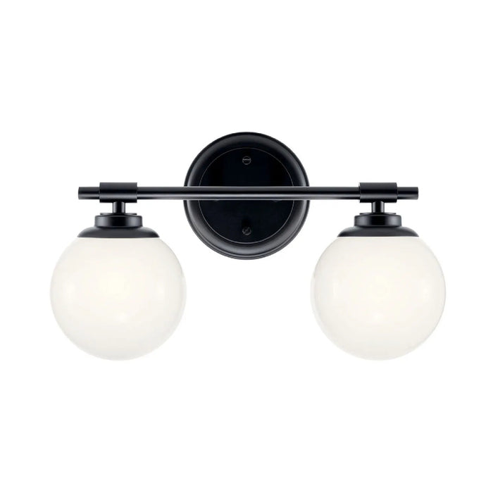 Kichler 55171 Benno 2-lt 15" Vanity Light-Black