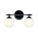 Kichler 55171 Benno 2-lt 15" Vanity Light-Black