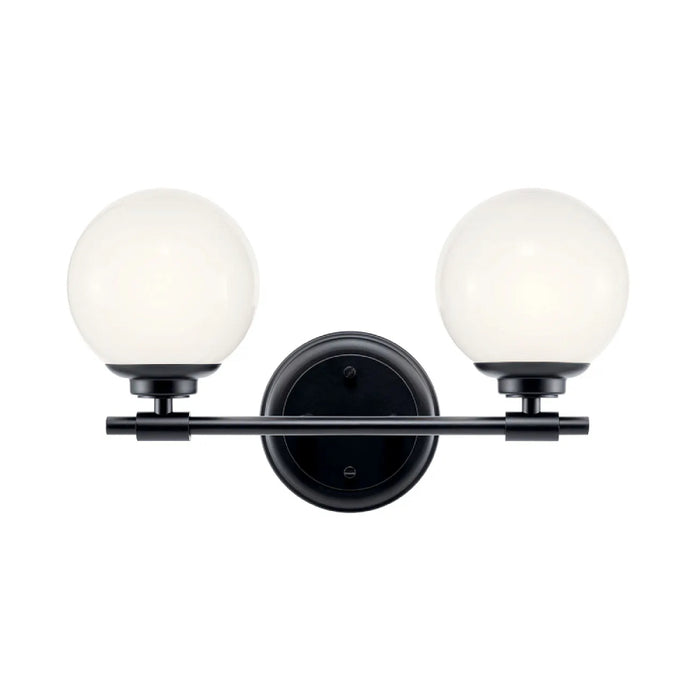 Kichler 55171 Benno 2-lt 15" Vanity Light-Black