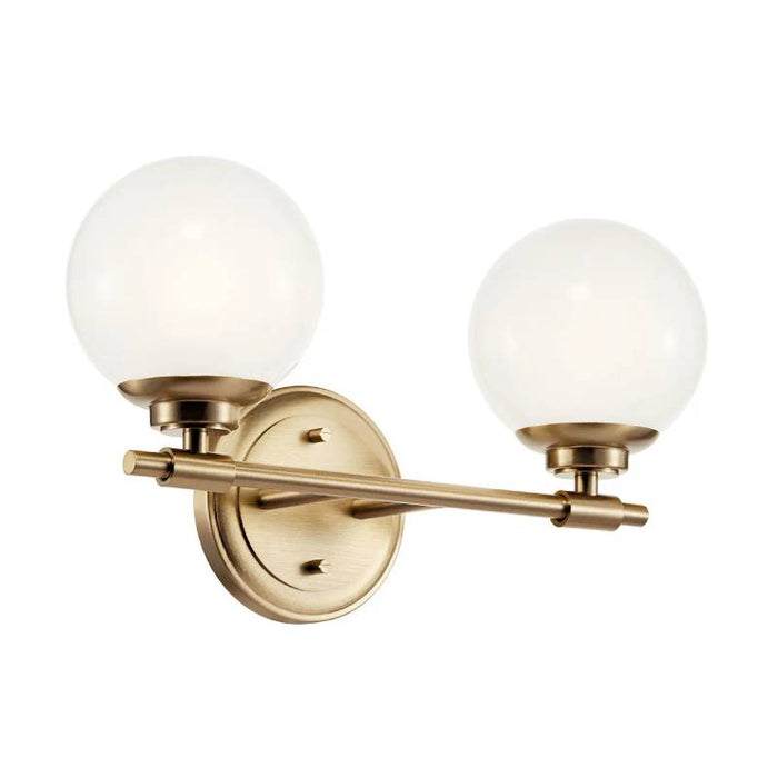 Kichler 55171 Benno 2-lt 15" Vanity Light-Champagne Bronze