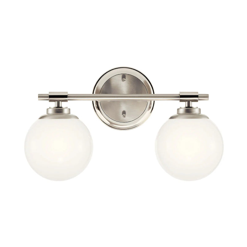 Kichler 55171 Benno 2-lt 15" Vanity Light-Polished Nickel