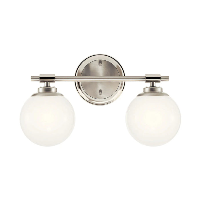 Kichler 55171 Benno 2-lt 15" Vanity Light-Polished Nickel