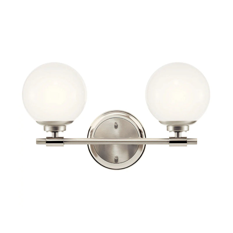 Kichler 55171 Benno 2-lt 15" Vanity Light-Polished Nickel