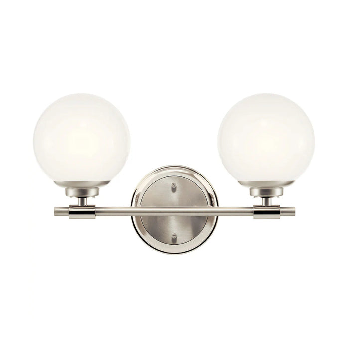Kichler 55171 Benno 2-lt 15" Vanity Light-Polished Nickel