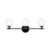 Kichler 55172 Benno 3-lt 25" Vanity Light-Black