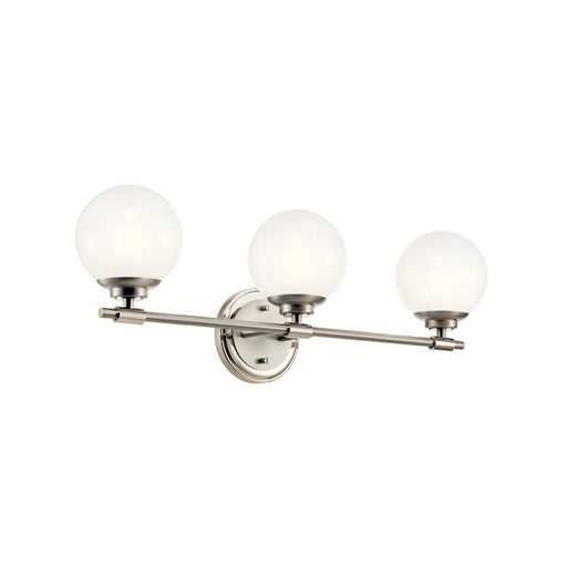 Kichler 55172 Benno 3-lt 25" Vanity Light-Polished Nickel