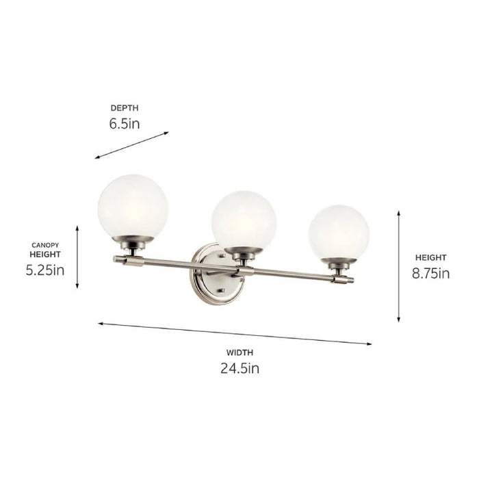 Kichler 55172 Benno 3-lt 25" Vanity Light