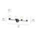 Kichler 55173 Benno 4-lt 34" Vanity Light