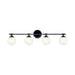 Kichler 55173 Benno 4-lt 34" Vanity Light - Black