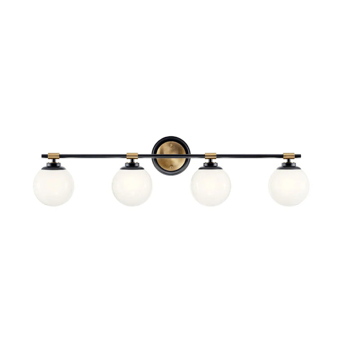 Kichler 55173 Benno 4-lt 34" Vanity Light - Black/Champagne Bronze