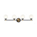 Kichler 55173 Benno 4-lt 34" Vanity Light - Black/Champagne Bronze