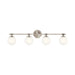 Kichler 55173 Benno 4-lt 34" Vanity Light - Polished Nickel/Brushed Nickel