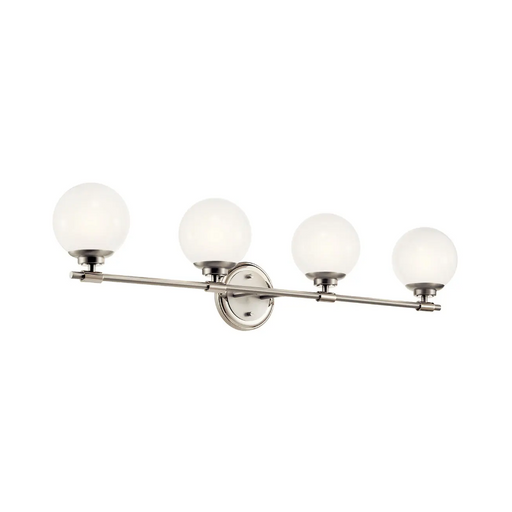 Kichler 55173 Benno 4-lt 34" Vanity Light - Polished Nickel/Brushed Nickel