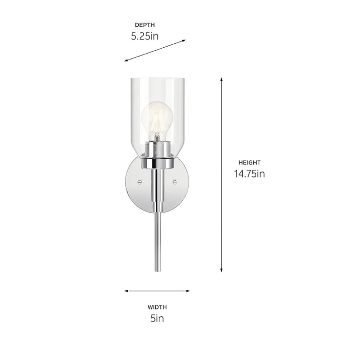 Kichler 55183 Madden 1-lt 15" Tall Wall Sconce