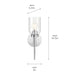Kichler 55183 Madden 1-lt 15" Tall Wall Sconce