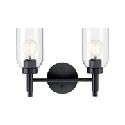 Kichler 55184 Madden 2-lt 14" Vanity Light-Black