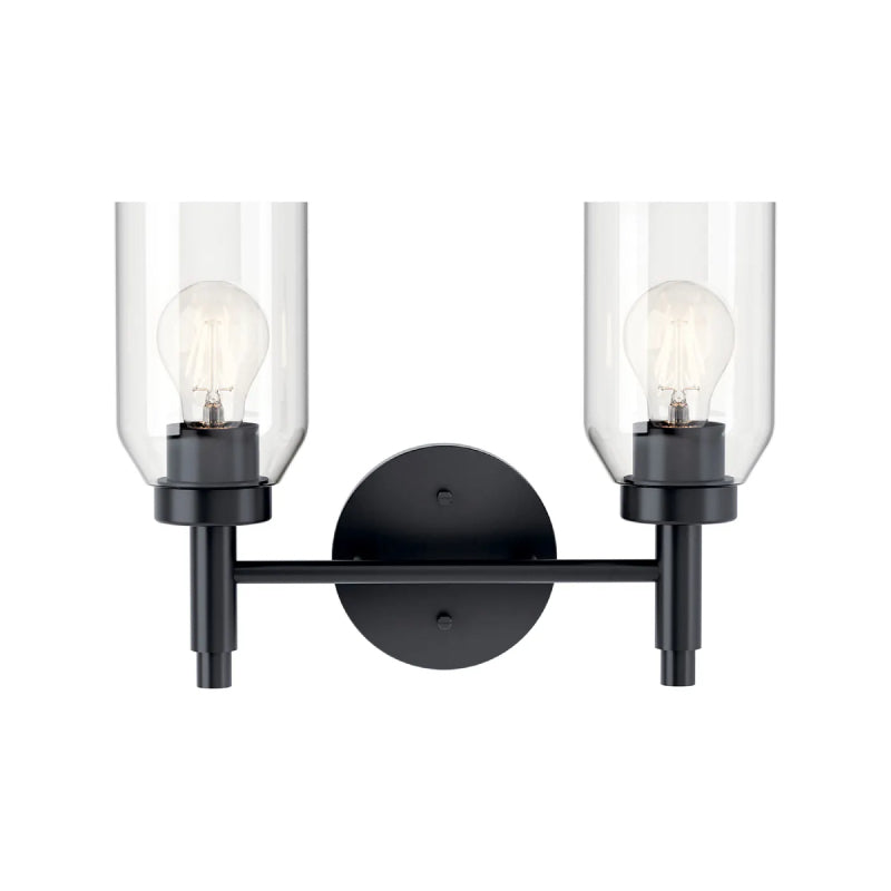 Kichler 55184 Madden 2-lt 14" Vanity Light-Black