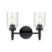 Kichler 55184 Madden 2-lt 14" Vanity Light-Black