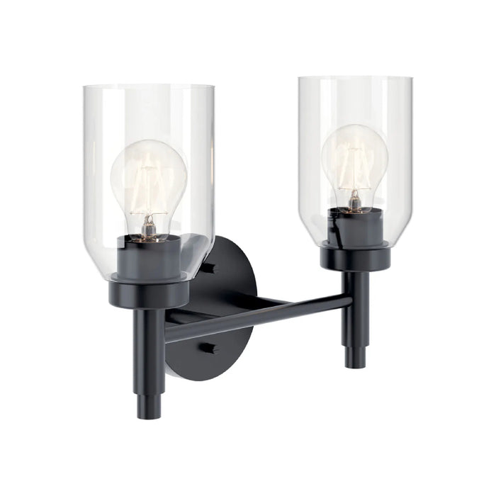 Kichler 55184 Madden 2-lt 14" Vanity Light-Black