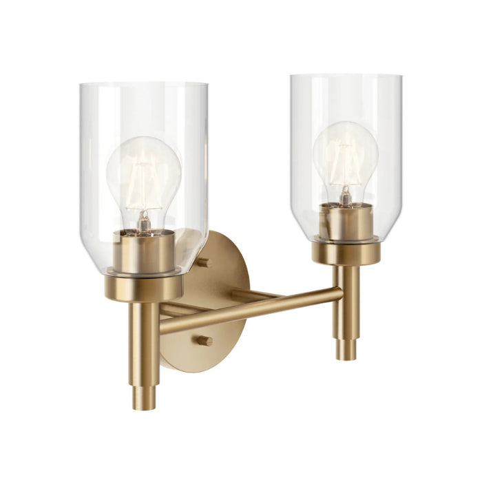 Kichler 55184 Madden 2-lt 14" Vanity Light-Champagne Bronze