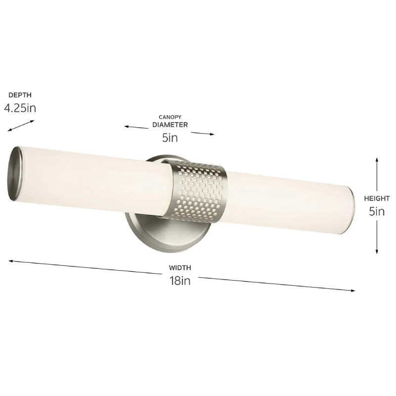 Kichler 55191 Sashi 1-lt 18" LED Vanity Light, 5 CCT Selectable