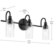 Kichler 55211 Kavi 3-lt 23" Vanity Light