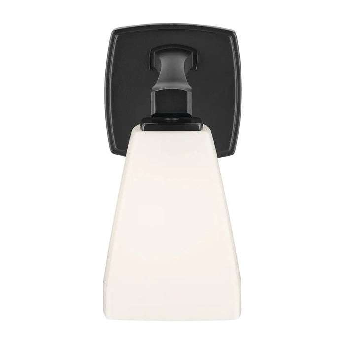 Kichler 55214 Marant 1-lt 10" Tall Wall Sconce - Black Opal Glass