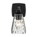 Kichler 55214 Marant 1-lt 10" Tall Wall Sconce - Black Clear Water Glass