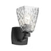 Kichler 55214 Marant 1-lt 10" Tall Wall Sconce - Black Clear Water Glass