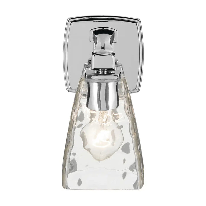 Kichler 55214 Marant 1-lt 10" Tall Wall Sconce - Chrome Clear Water Glass