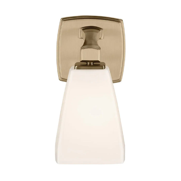 Kichler 55214 Marant 1-lt 10" Tall Wall Sconce - Champagne Bronze Opal Glass