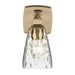 Kichler 55214 Marant 1-lt 10" Tall Wall Sconce - Champagne Bronze Clear Water Glass