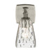 Kichler 55214 Marant 1-lt 10" Tall Wall Sconce - Brushed Nickel Clear Water Glass